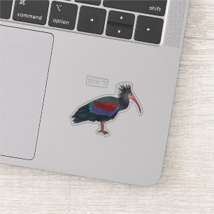 Adesivo ilustração de desenho animado de aves do Bibis nor