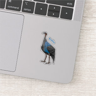 Adesivo Ilustração de desenho animado de aves guineafowl v