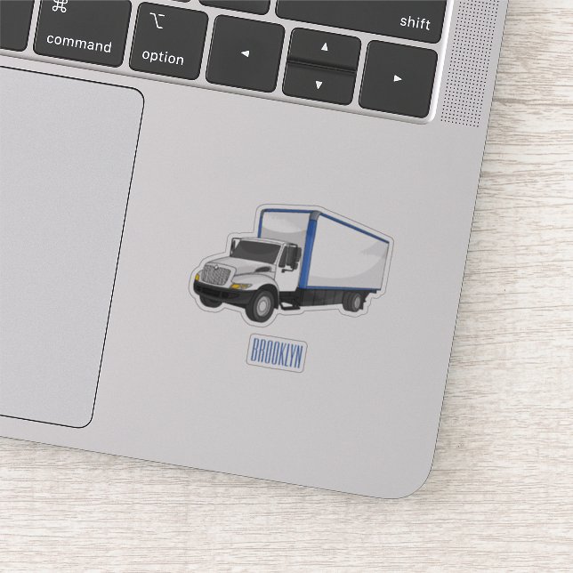 Adesivo Ilustração de desenho animado de caminhão (Detalhe)