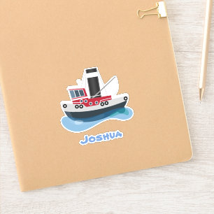 Adesivo Ilustração de desenho animado de embarcações d