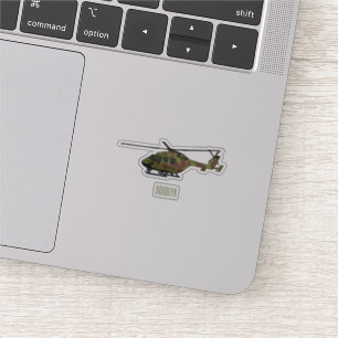 Adesivo Ilustração de desenho animado de helicóptero do ex