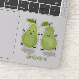 Adesivo Ilustração de desenho animado de par de pera-cúpul