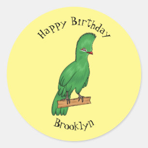 Adesivo Ilustração de desenho animado de pássaros guineens