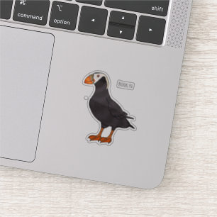 Adesivo Ilustração de desenho animado de pássaros puffin t