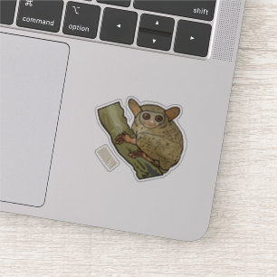 Adesivo Ilustração de desenho animado de Tarsier