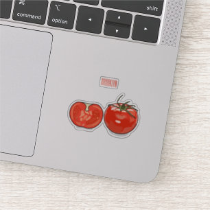 Adesivo Ilustração de desenho animado de tomate