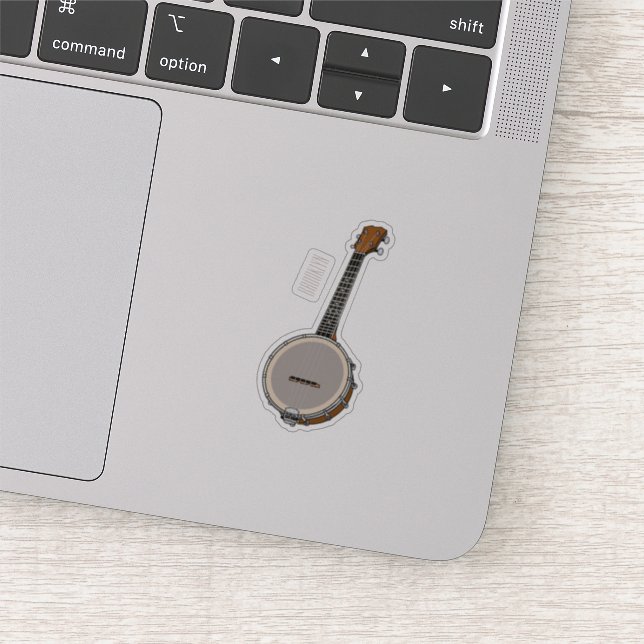 Adesivo Ilustração de desenho animado do Banjo (Detalhe)