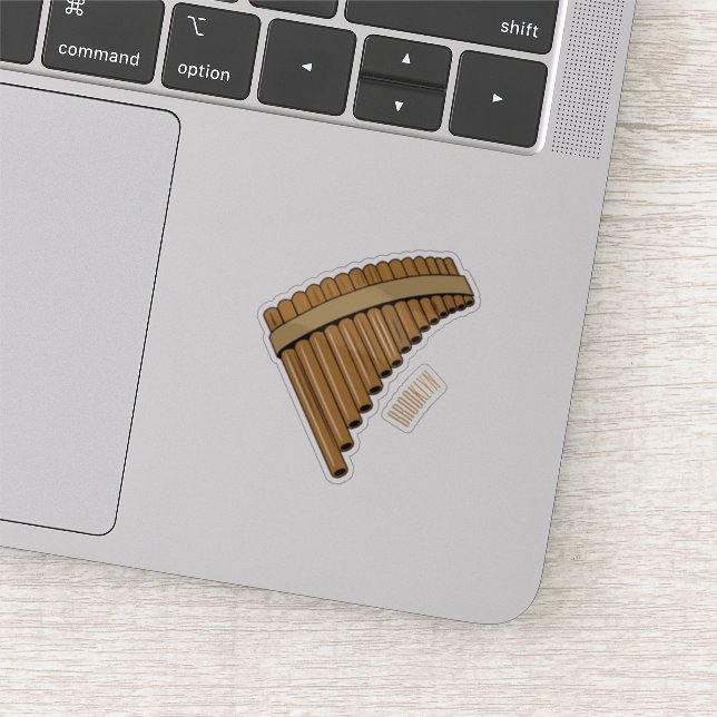 Adesivo Ilustração de desenho animado em flauta/panuccões (Detalhe)