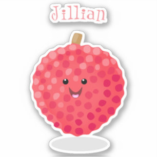 Adesivo Ilustração de desenho animado em forma de letra 