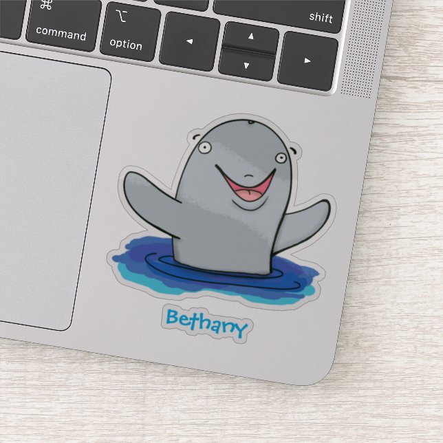 Adesivo Ilustração de desenho animado feliz e adorável (Detalhe)