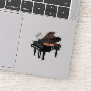 Adesivo Ilustração de desenho animado Piano