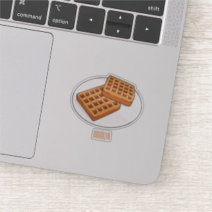 Adesivo Ilustração de desenho animado Waffle