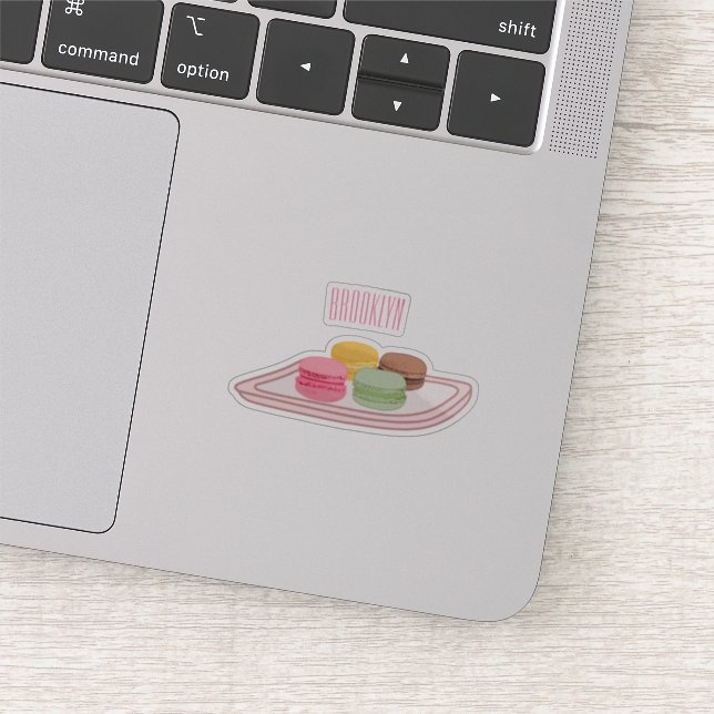 Adesivo Ilustração de desenho de Macaron (Detalhe)