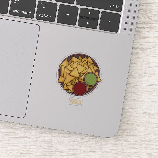 Adesivo Ilustração de desenho de Nachos (Detalhe)