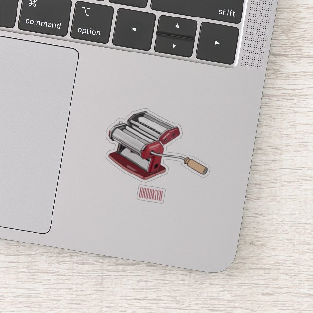 Adesivo Ilustração de desenho do fabricante de massas (Detalhe)