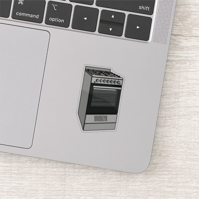 Adesivo Ilustração de desenho do fogão elétrico (Detalhe)