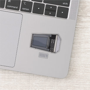 Adesivo Ilustração de desenho em micro-ondas