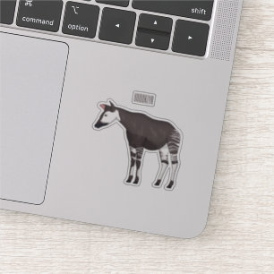 Adesivo Ilustração de desenho em Okapi