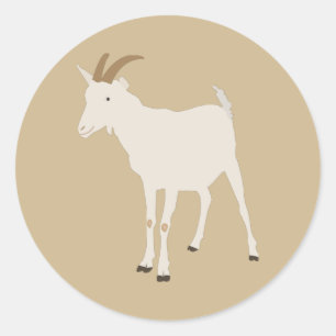 Adesivo Ilustração de Fazenda de Caprino