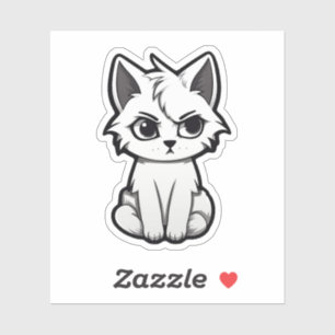 Adesivo Ilustração de gato animado