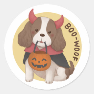 Adesivo Ilustração de Halloween: Boo-Woof