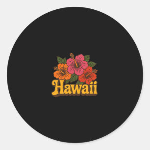 Adesivo Ilustração de Hibisco do Havaí Férias Havaianas 1