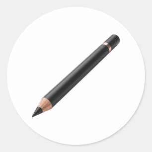 Adesivo Ilustração de Lápis de Delineador Preto