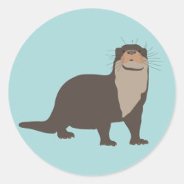 Adesivo Ilustração de Lontra Cuta
