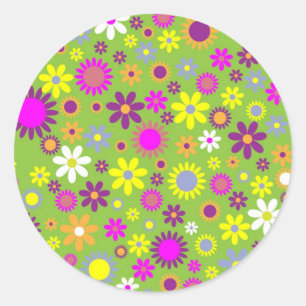Adesivo Ilustração de margarida floral de Primavera flor