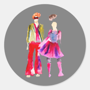 Adesivo Ilustração de moda aquarela boho