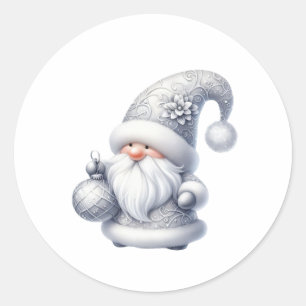 Adesivo Ilustração de Papai Noel em Aquarela Azul