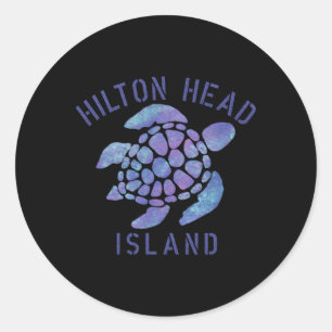 Adesivo Ilustração de Praia da Ilha Hilton Head Sc
