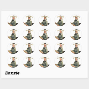 Adesivo Ilustração de retrato personalizado