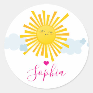 Adesivo Ilustração de SORRISO BONITO do kawaii da LUZ DO