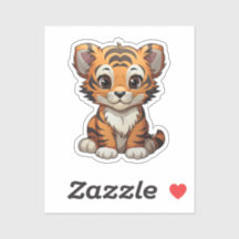 Ilustração de tigre de desenho animado