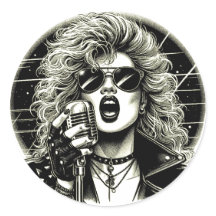 Ilustração de tinta de cantora fêmea do pintinho R