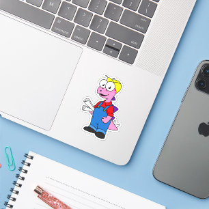 Adesivo Ilustração De Um Trabalhador De Construção De Steg