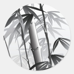 Adesivo Ilustração de uma pintura oriental do estilo