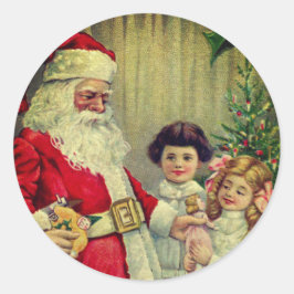 ADESIVO ILUSTRAÇÃO DE VINTAGEM DE NATAL PERSONALIZADO