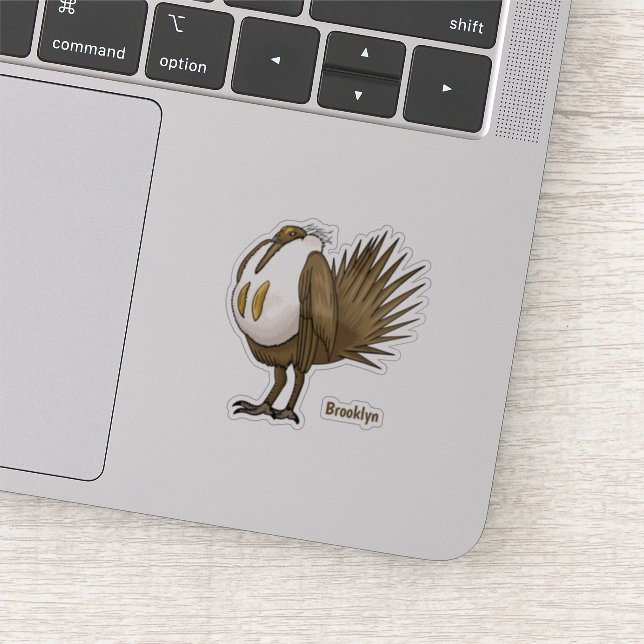 Adesivo ilustração do desenho animado de aves de garagem d (Detalhe)