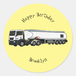 Adesivo Ilustração do desenho animado do transporte de cam