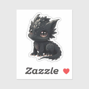 Adesivo Ilustração do dragão de desenho animado