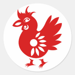 ADESIVO ILUSTRAÇÃO DO GALO DO ZODÍACO PAPERCUT