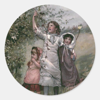 Adesivo Ilustração do Livro de Vintagem de Dias de ouro