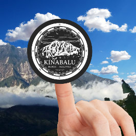 Adesivo Ilustração do Monte Kinabalu - Ranau Malásia Sabah