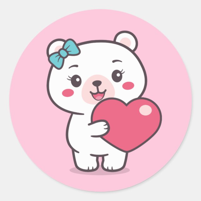 Adesivo Ilustração do Urso de Teddy (Frente)