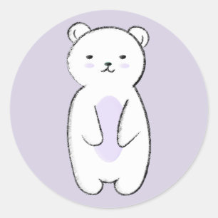 Adesivo Ilustração do Urso Polar Bonito