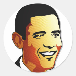 Adesivo Ilustração do vetor de Barack Obama