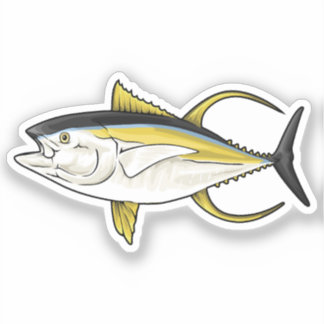 Adesivo Ilustração do vetor do atum albacora