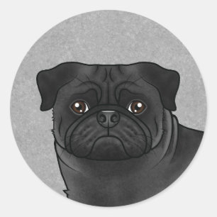 Adesivo Ilustração em desenho animado do rosto de um cão P